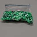 Salome Idea 500 Pcs Multi-Color Loom Sewing Loops, Color Loom Sewing Loop Replenishment Bags Colorful Loom Loops Supplementary Pack DIY Supply of Rubber Loops for Boys and Girls (Green)