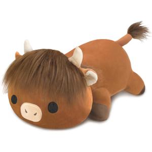 Weighted Stuffed Animals, 3.74 lbs Highland Cow Stuffed Animal with Weighted Beads, Cute Plush Toy Pillow Gifts for Adults Kids Boys Girls (Large)