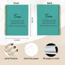 4 x hold fizz Green Meeting Notebook for Work, Employee Appreciation Gifts, Team Gifts for Employees, Journals for Writing, Thank You Gifts for Women Men Leader Boss Manager Mentor Coworkers, 5.5"x8.3"