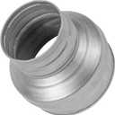 Vent Systems 5" Inch to 3" Inch Duct Reducer Adapter Connector Fitting Pipe Increaser Reducer Cone for HVAC Ventilation Systems, Exhausts and Grow Tents. (Galvanized Steel, 125 to 80 mm)