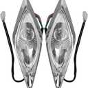HIAORS ATV Quad Headlight Head Lamp for Coolster Taotao Kazuma Sunl 50cc 70cc 110cc 125 50cc 110cc 150cc 200cc 250cc 4 Wheeler Parts Left and Right