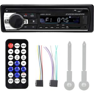 4 x 60W Car Radio Stereo Bluetooth MP5 Player Single Din Dual USB Hands- Car Stereo Support MP3/MP5/USB LCD Display with Remote Control for, Finder and Surroundings