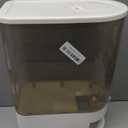 Gagee 22 Lbs Rice Dispenser, Large Grain Container Storage with Lid Measuring Cylinder Moisture Proof Household Cereal Dispenser Bucket for Kitchen Soybean Corn,Clear