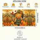 Thanksgiving Scarecrow Garage Door Banner 13x6ft Pumpkin Harvest Decor Family Gathering Outdoor Indoor Photo Background Fall Leaves Cardinal Party Decorations Mural Decorations