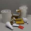 Powfloven Gold Rechargeable Battery Operated Wall Sconces Set of 2 with Remote, Wireless Dimmable Battery Powered LED Wall Lights, Cordless Wall Lighting Lamp Fixture for Bedroom Living Room