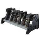Mind and Action Pistol Rack, Deluxe Handgun Rack Stand,Pistol Display Holder for Gun Safe and Gun Cabinet (6 Gun Holders)