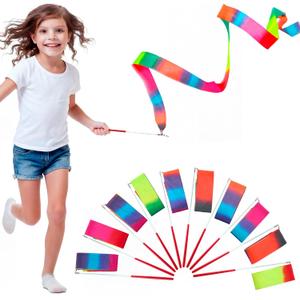 JOYIN 10 Pcs Ribbon Dancing Wands Party Favors Set, Dance Ribbon Gymnastics Ribbon Wand, Princess Birthday Party Favors for Kids, Carnival Prizes, School Goody Bag Stuffers