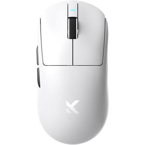 A7 Pro Wireless Gaming Mouse, Tri-Mode Connection, 59 Grams, PAW3395 26K DPI Sensor, Wired 8K/Wireless 1K Polling, 130 Hour Battery Life - White
