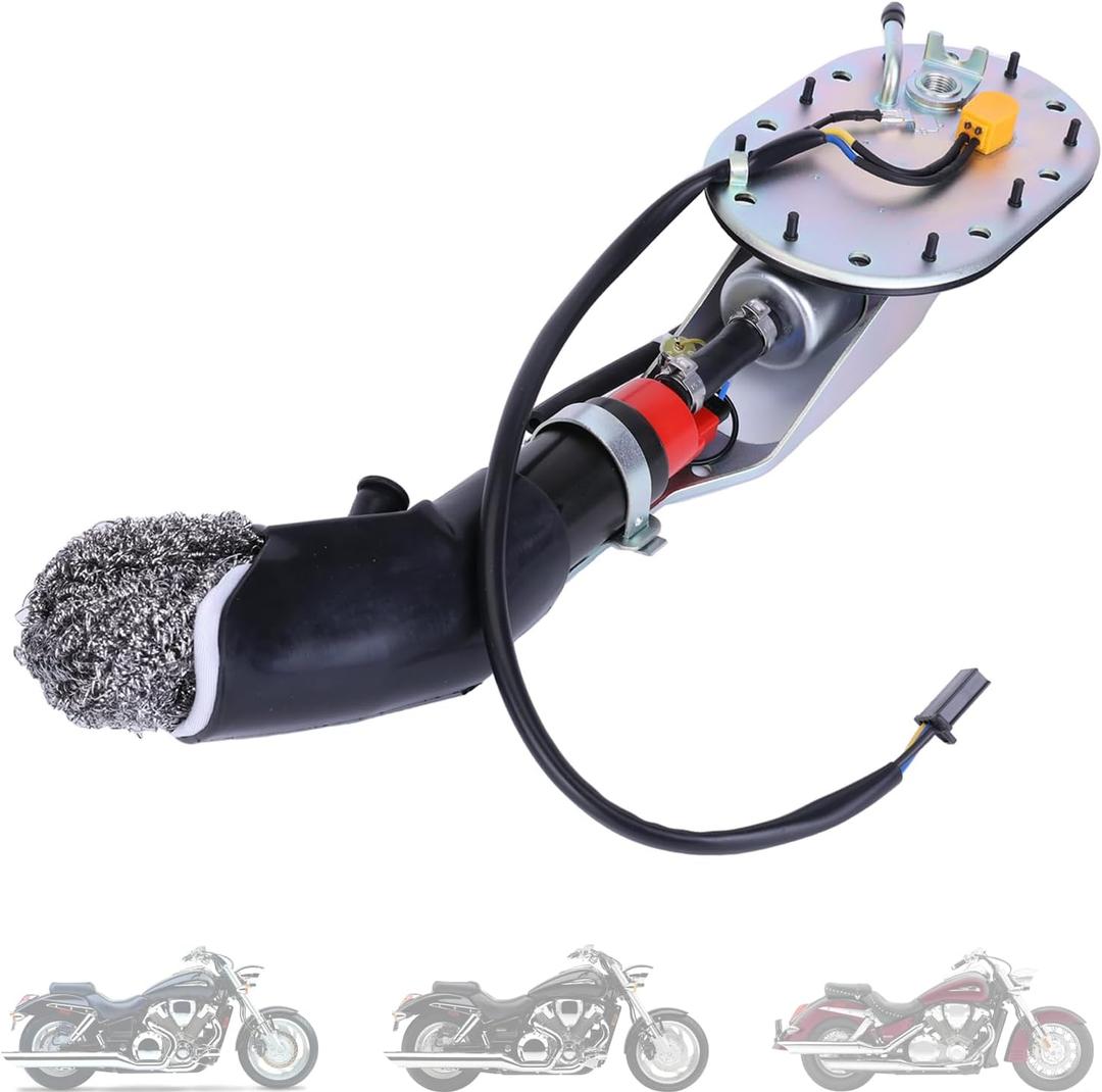 Electric Fuel Pump Assembly Compatible for Honda VTX1800C VTX1800R VTX1800S VTX1800 2002 2003 2004 Fuel Injection Pump Replaces# 16700-MCH-023