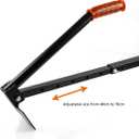 Set of 2 Brick Tongs, Adjustable Brick Tongs, Work Tools Brick Clamps Soft Handle, Bricks Lifting Carrying Carrier Brick Lifter, Paver Claw for Lifting