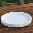 Masked Girl Cut Vase and Striped Disc with Storage Box Gypsum Ornament Silicone Molds DIY Concrete Decoration Resin Mold Crafts