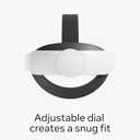 Meta Quest Elite Strap Works with Meta Quest 3/3S Premium Comfort and Weight Distribution Adjustable, Ergonomic Fit Reduces Pressure and Fatigue