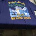 Cruisin' Alaska 70th Birthday Squad Matching Fun Cruise Trip T-Shirt (Navy Blue, 3XL-Tall