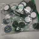 12Pcs Mini Floral Foam Holder Round, Green Bottle Floral Foam Bouquet Holders for Fresh/Artificial Flowers with Floral Wire for Wedding Party Decor, Table Centerpieces, DIY Arrangements Supplies