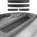 RT-TCZ for Wrangler JL Door Sill Guards, Door Entry Guards Protector for Jeep Wrangler JL JLU Gladiator JT 4 Door 2018 2019 2020 2021 2022 2023 Black