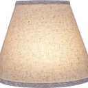 Aspen Creative 58877 Transitional Empire Shape Uno Construction Lamp Shade, Flaxen, 6" Top x 12" Bottom x 9" Slant Height