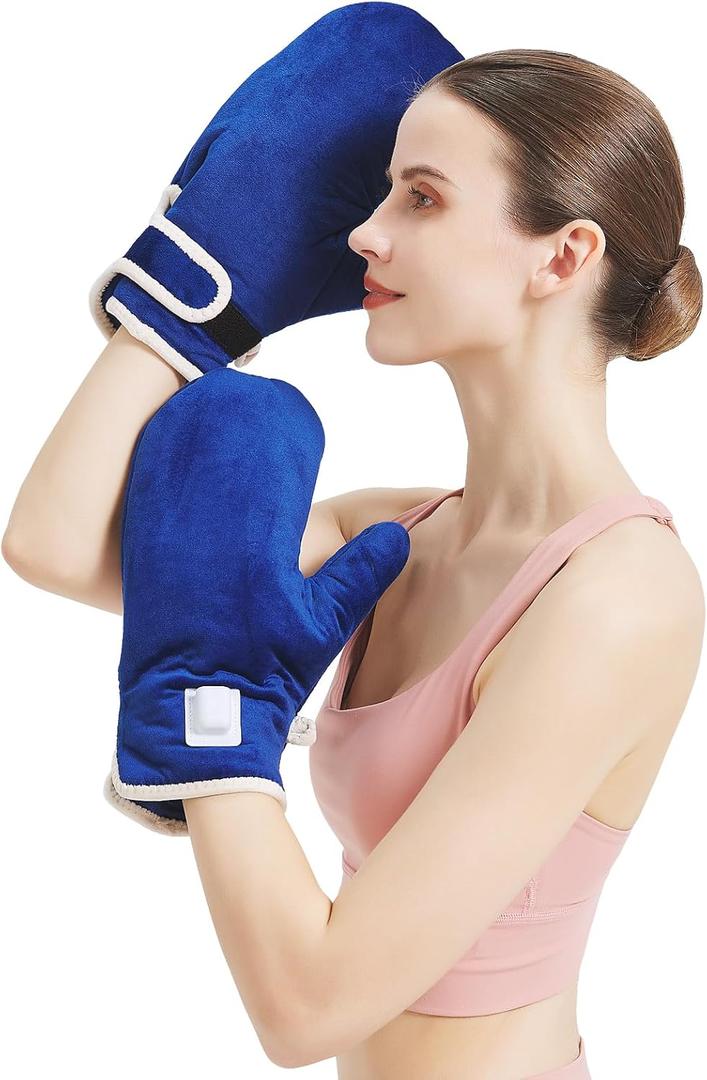 Heated Gloves for Arthritis,Heating Pad for Hands for Pain Relief,Hand Heating Pad Hand Warmers Gloves for Carpal Tunnel Relief, Heated Mittens for Men Women 10-90Min Auto Shut Off