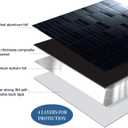 XUANINY Peel and Stick Tile Backsplash Self- Adhesive Wall Tiles Aluminum Mosaic Sticker for Kitchen (11.33"x11.92" Per Sheet, Pack of 5 pcs) (Black Brushed 5)