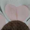 PandaEar Baby Bath Pad for Infant Newborn, Bath Baby Bath Seat to Toddler 0 to 6 Months and Up Soft Flower Petals for Sink Bathtub Essentials Shower Gift (Pink Heart)