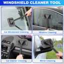 THINKWORK Windshield Cleaner Tool, Car Interior Cleaning Kit, Car Detailing Kit Interior Cleaner with10Pcs Detailing Brush Set, Gray Auto Detailing Supplies & Accessories