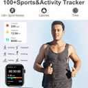 Smart Watches for Men Women 1.83" HD Display Activity Fitness Tracker Smartwatches for Android iOS Phones with Bluetooth Call/Heart Rate/Blood Pressure/Sleep Monitor/100+ Sport/IP67 Waterproof, Black