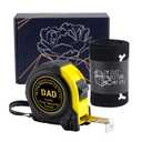 Dad Tape Measure Gifts from Daughter Son Kid Fathers Day Gift Father Stepfather Grandpa Papa Birthday Christmas Gifts Set No One Will Measure Up to You Tape 16 FT (Dad Love)