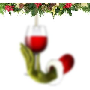 Funny Christmas Ornaments, 3D Wine Christmas Ornaments, Christmas Tree Decor Unique Ornaments for Wine Lovers for Home Party Supplies for Xmas Gifts & Stocking Stuffers