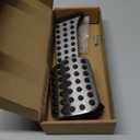 Gas Brake Pedal Cover Non Slip Non Drilled Aluminum Compatible with Mercedes-Benz C E S GLC GLE GLK SLK CLS SL Class W204 W205 W213 X253 W218 W167 Brake Foot Pedals (Silver 3 Pcs)