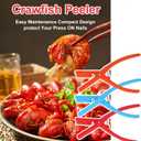 6PCS Crawfish Peeler, Crawfish Shucker,Crawfish Sheller Tool,Crawfish Tail Shucker, Crawfish Peeler Tool for Protecting Nails And Keeping Fingers Clean