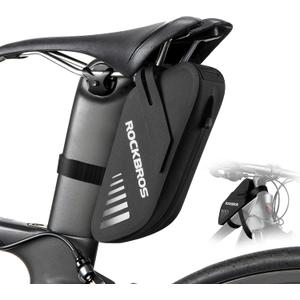 ROCKBROS Bike Seat Bag, Waterproof 0.6L Bike Seat Bag Frame Bag, Lightweight Bike Saddele Bag Top Tube Bag, Bike Accessories for Mountain MTB Road Foldable Bikes