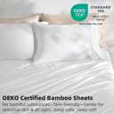 GOKOTTA King Size Bed Sheets 4 Pieces, 100% FSC Certified Rayon Derived from Bamboo, Cooling Sheets for Hot Sleepers-Luxury & Silky Soft Sheets, Deep Pocket 16" Fitted Sheet with Elastic Corner Straps
