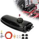 Gas Fuel Tank with Cap Petcock Vent Tube Fuel Filter Line, Sturdy for 150cc 250cc Hammerhead TrailMaster GTS KT Rave SS150 SS250 Kandi KD 150FS 150GKA-2 150GKM-2 Targa 200 Go Kart