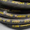 Twinkle Star 50FT Pressure Washer Hose with 3/8 Inch Quick Connect, High Tensile Wire Braided Power Washer Hose, 5,800 PSI