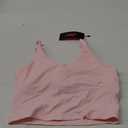THE GYM PEOPLE Womens' Sports Bra Longline Wirefree Padded with Medium Support (Small, Pink)