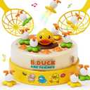 PANITU B.Duck Games, Bounce and Catch Board Game for Kids Age 4-6, Interactive & Music Pop Up Toy for Kid, Duck Games for 5-7 Boys Girls, Birthday Gifts for Toddlers 3-5