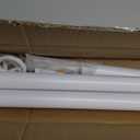 Tension Curtain Rod 51-168 In, Heavy Duty Extra Long Outdoor Curtain Rods for Patio Window, Shower Curtain Rod No Drilling, Retractable Spring Tension Rods for Bathroom Closet Never Rust, White