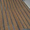 ubdyo Extra Durable Door Mat - Dirt Trapping Outdoor Welcome Mats - Non-Slip Outdoor Indoor Entrance - Low Profile Front Doormat (47" x 32", Bright Brown)