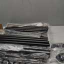 Storage Shelves - 5 Tier Shelf Organizer, Sturdy Metal Garage Shelving with Adjustable Leveling Feet, Space-Saving Shelves Organizer for Pantry, Laundry, Kitchen (18" x 12" x 57", Black)