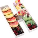 uxcell 10" Cardboard Letter for Charcuterie, Cardboard Food Tray for Graduation Anniversary Birthday Party Decorations Chocolate Candy Cupcake Container (White Letter H)