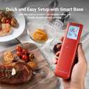 ThermoMaven Smart Bluetooth Wireless Meat Thermometer, 10X Enhanced Sub-1G Signal and Stability, Standalone Display Base, Certified Accuracy 0.5F, WiFi Unlimited Range for BBQ, Oven, Smoker, Grill