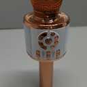 Kids Karaoke Bluetooth Microphone Toys for Girls Microphone Karaoke Machine with LED Light, Birthday Gift for Girls Boys 3 4 5 6 7 8 9 10 11 12 Year Old Kids Toys