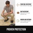 2 x GORILLA GUARD Shoe Covers Disposable, Pack of 100 (50 Pairs) Waterproof Ankle Booties, Puncture Resistant Accessories for Work, Safety Boot Cover for Indoors and Outdoors, Secure Universal Fit, Black