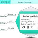 70e 4500mAh Vacuum Cleaner Battery for Neato Botvac D Series Botvac 70e 75 80 85 D75 D80 D85 Robot Vacuum Cleaner 945-0129 945-0174 Ni-MH