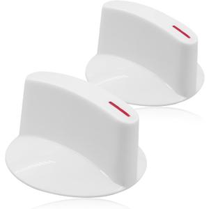 PartsBroz Selector Knob With Clip WH1X2721 (2-Pack) - Compatible With General Electric Whirlpool Hotpoint Washer Dryer - Replaces PS271094 123C7931 AP2044893 WE01X10033 WE01X10038 WCXR1070TAWW
