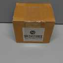 SPESHSTONES Marble Salt Cellar with Lid and Spoon 3 Inch White Onyx Small Seasoning Containers for Kitchen Accessories & Decor, Spice Jars, Sugar Bowl & Flaky Salt Dish for Countertop Storage