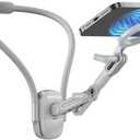 OMOTON Magnetic Neck Phone Holder for Magsafe/Action Camera, Adjustable Selfie Chest Stand Strap POV/Vlog Video Recording for iPhone, AKASO/Go Pro/ Ins60X5/ DJI360