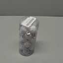 Emopeak 24Pcs Mini Christmas Balls Ornaments for Xmas Tree - 1.2 Inch Small Shatterproof Christmas Tree Decorations Hanging Ball for Holiday Wedding Party Decoration White