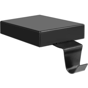 Fowecelt Black Christmas Stocking Holder, Metal Mantel Stocking Hanger for Mantel Shelf Stand Table Counterweight Stocking Hook Christmas Decor Mantle Christmas Decorations