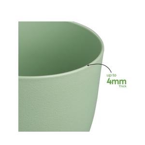 Plant Pots 8 Inch Set of 3, Flower Pots with Multi Mesh Drainage Holes, Planters for Indoor Outdoor Garden Plants and Flowers (Multicolor)