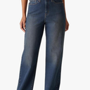 Levi Strauss Signature Gold Women's Heritage High-Rise Loose Straight Jean Pants Stretch Denim (6 W28)